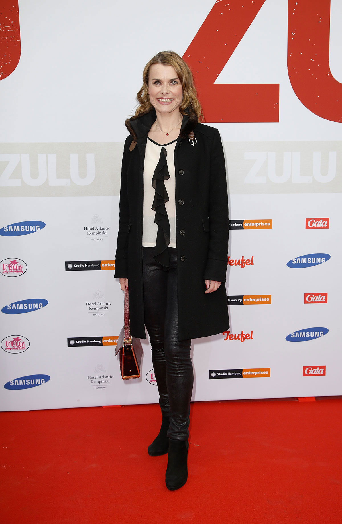 Andrea Luetke attends the German premiere of the film Zulu