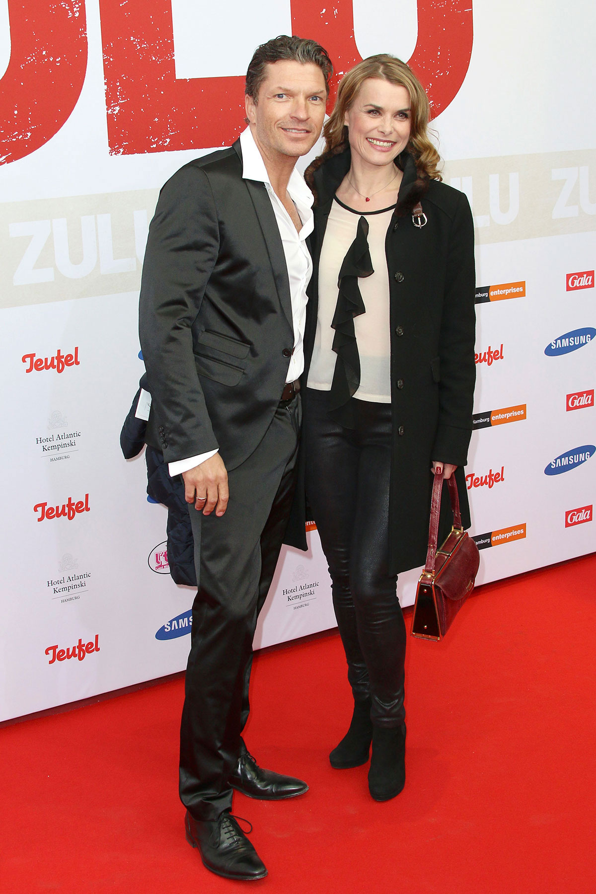 Andrea Luetke attends the German premiere of the film Zulu