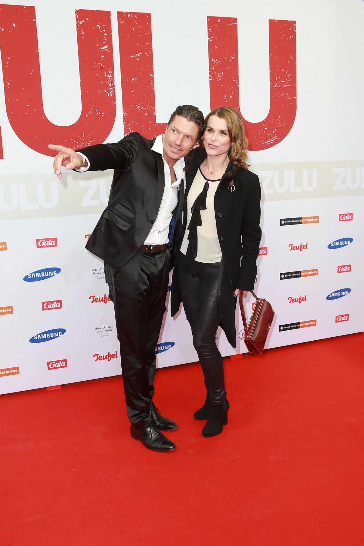 Andrea Luetke attends the German premiere of the film Zulu