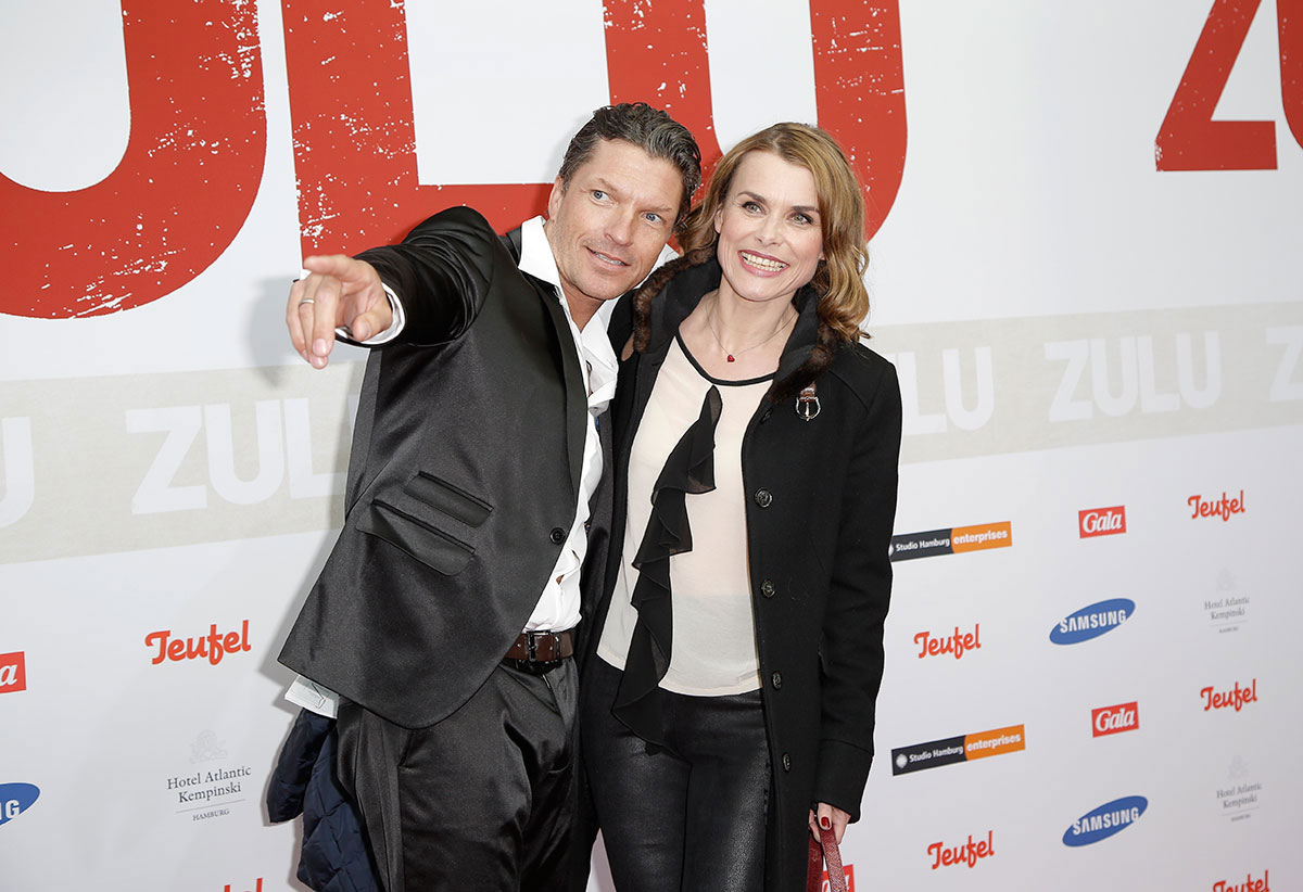 Andrea Luetke attends the German premiere of the film Zulu