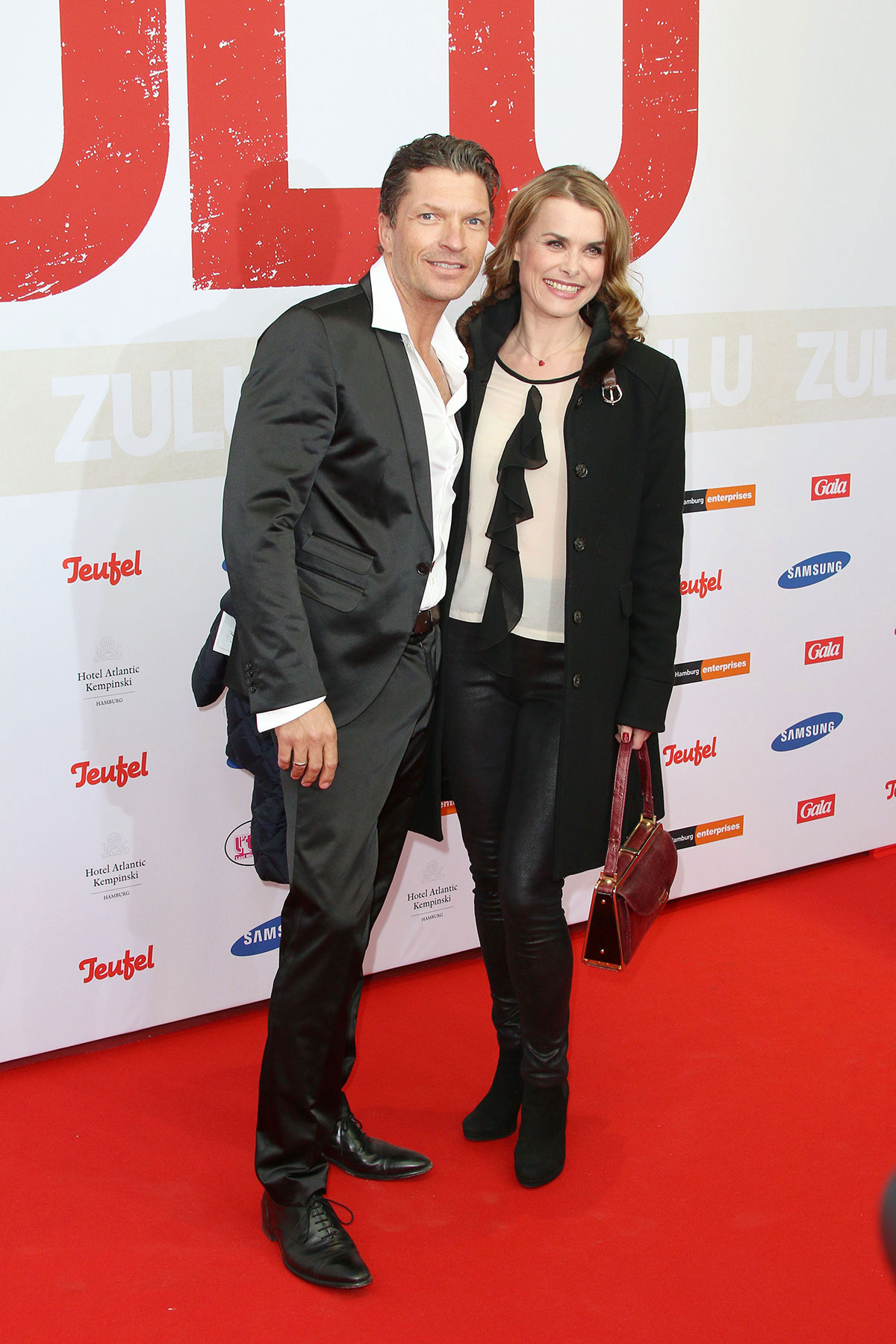 Andrea Luetke attends the German premiere of the film Zulu