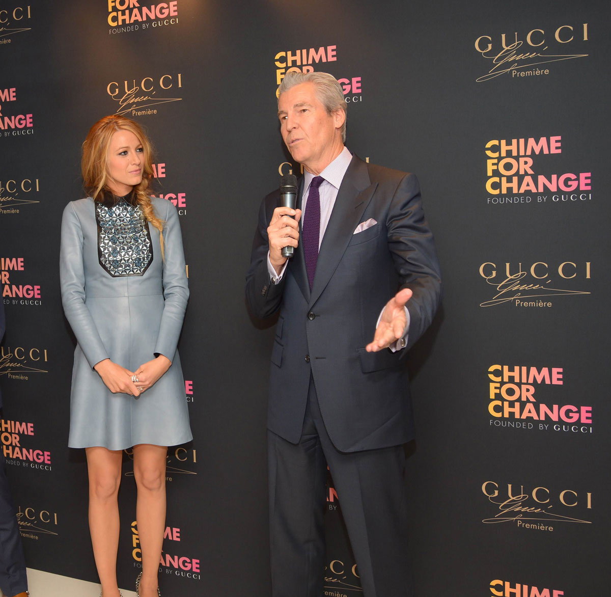 Blake Lively attends Gucci Parfums CHIME FOR CHANGE Launch Event
