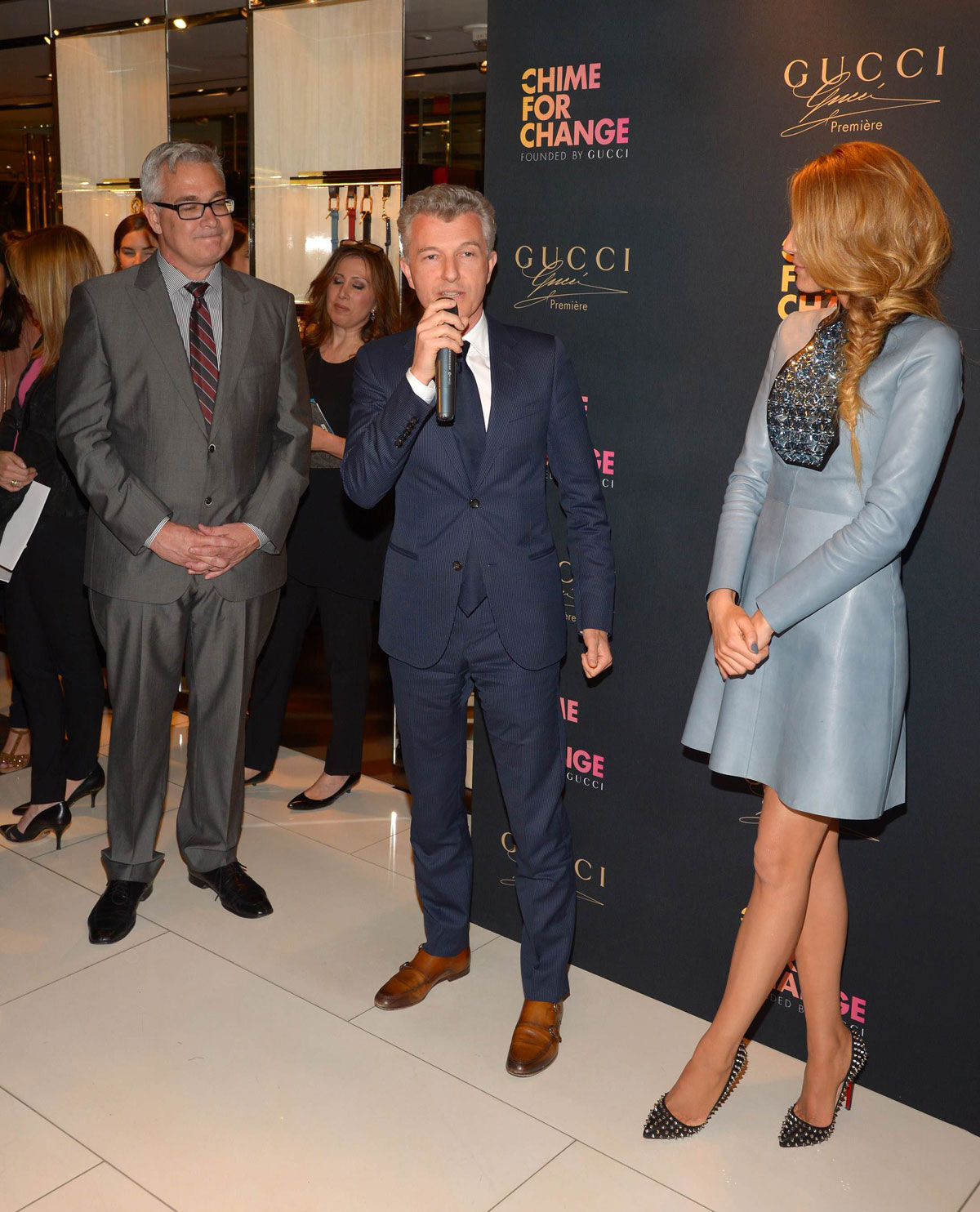 Blake Lively attends Gucci Parfums CHIME FOR CHANGE Launch Event