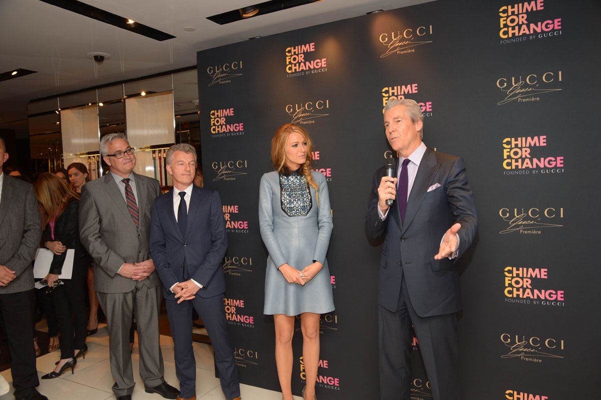 Blake Lively attends Gucci Parfums CHIME FOR CHANGE Launch Event