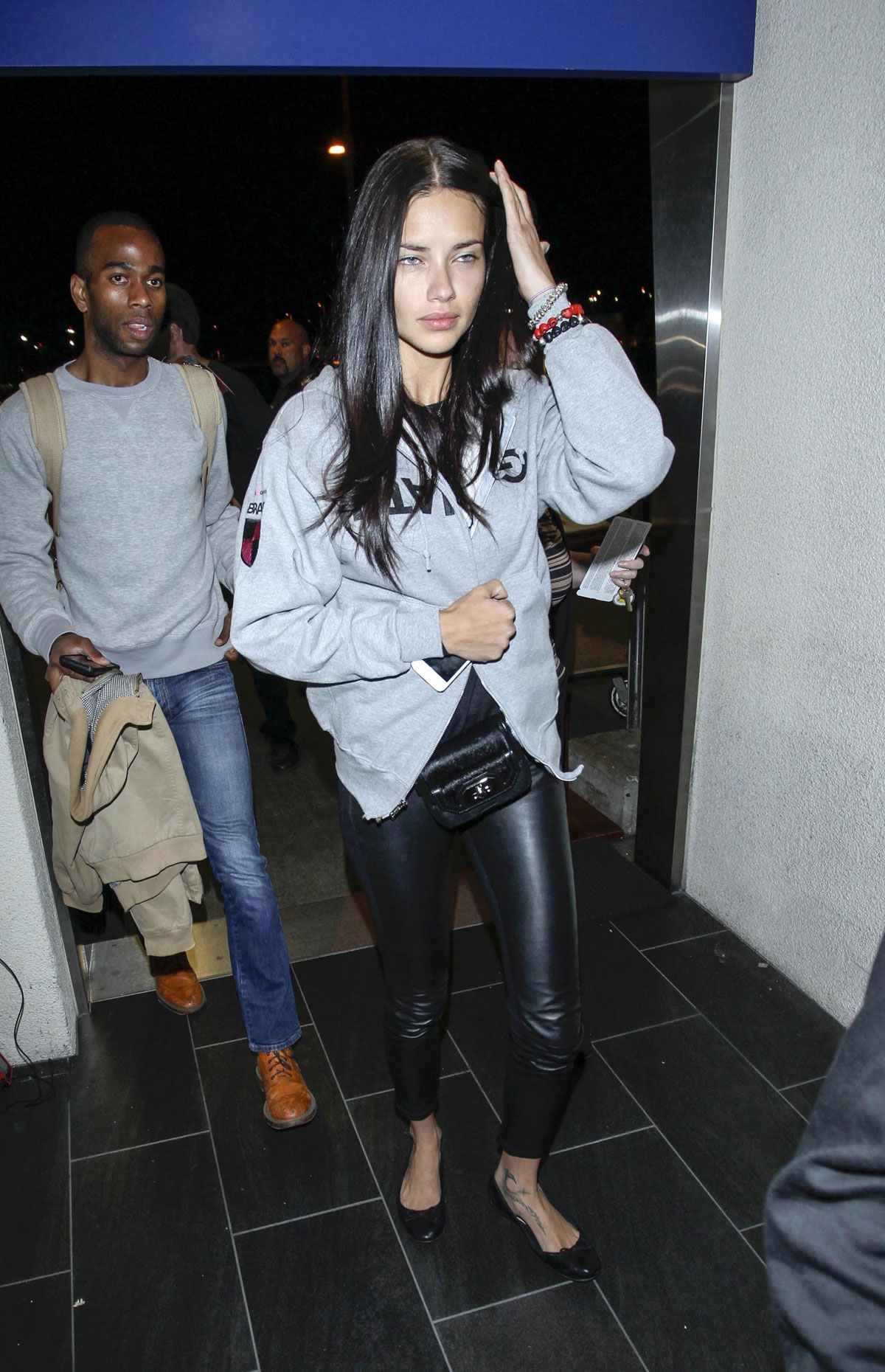 Adriana Lima at LAX Airport in LA