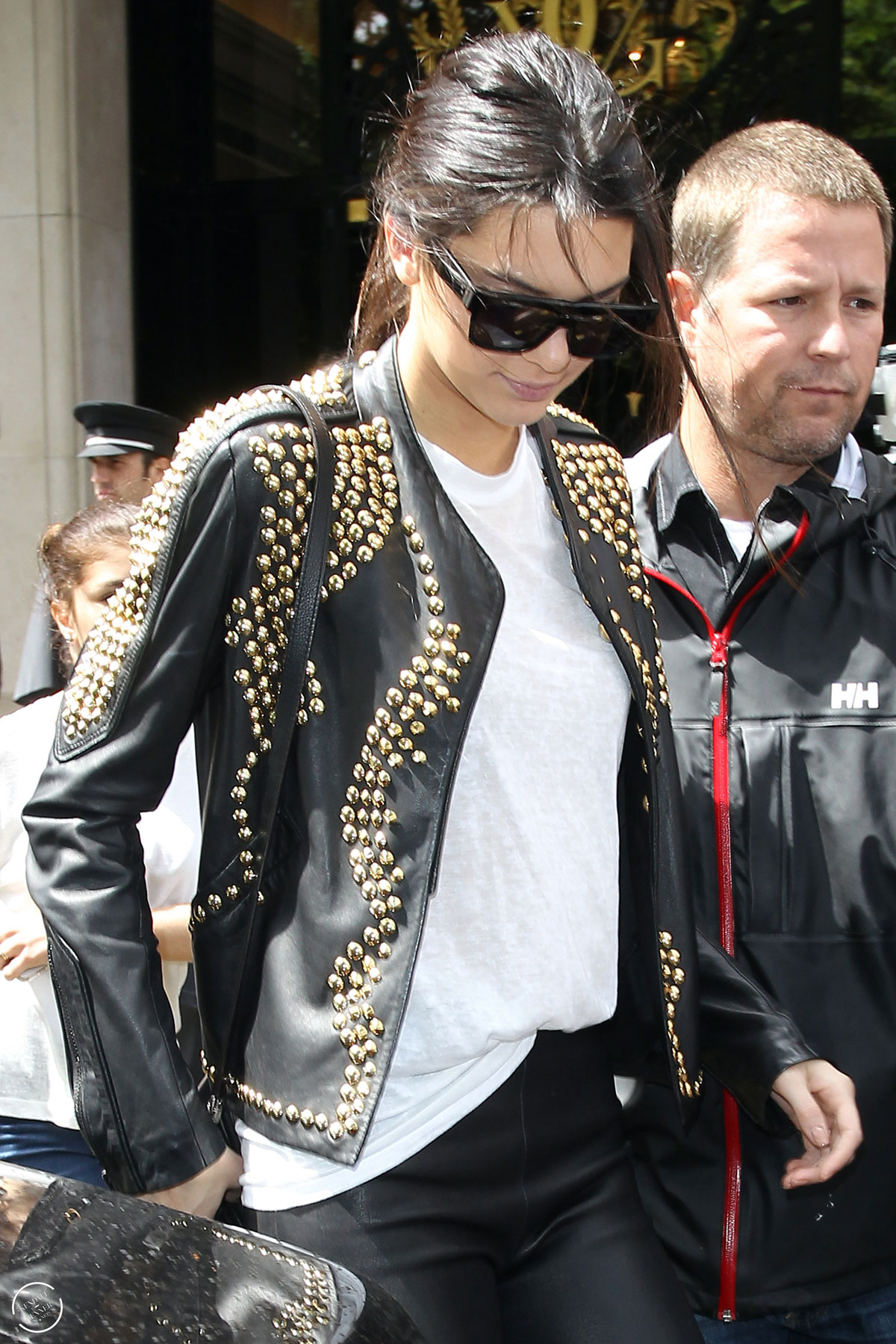 Kendall Jenner seen leaving the Four Seasons George V Hotel