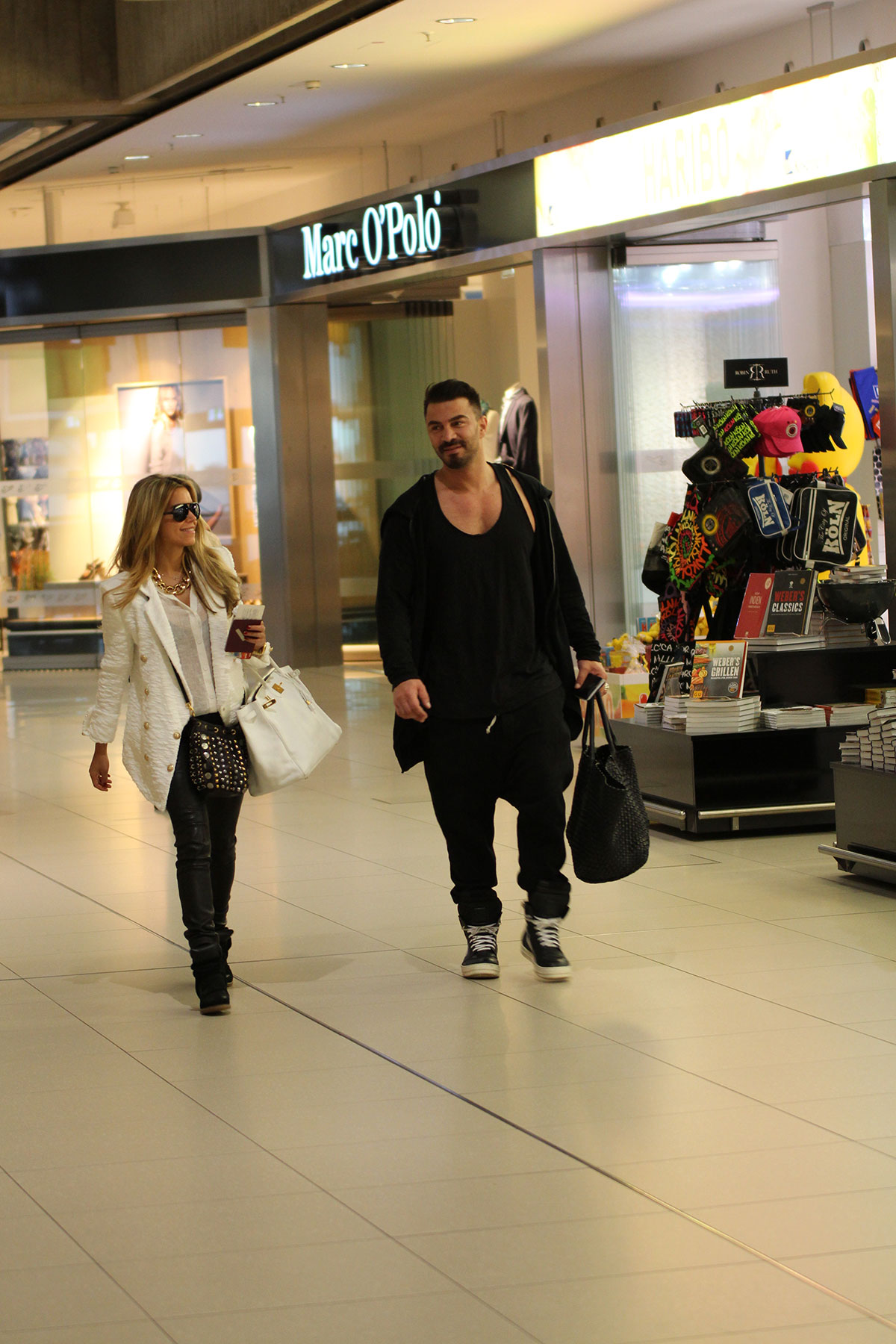 Sylvie Meis leaves the Hyatt Hotel in Koln