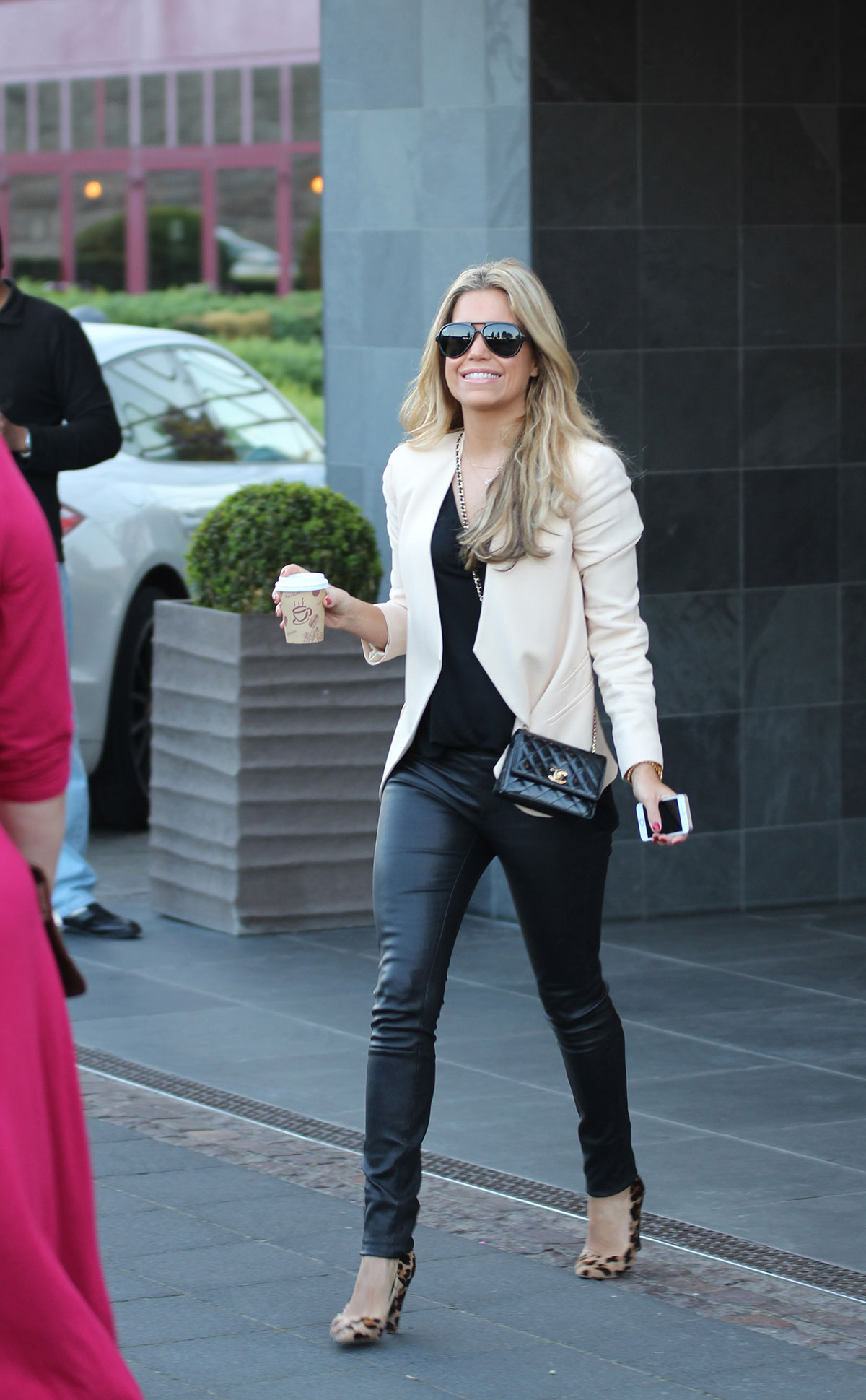 Sylvie Meis at airport in Koln