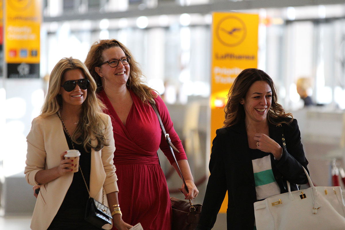 Sylvie Meis at airport in Koln