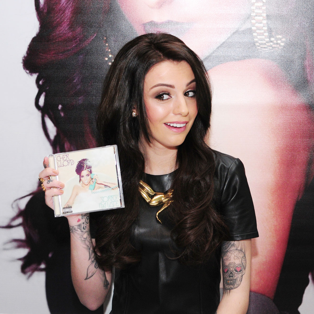 Cher Lloyd promotes the new CD Sorry I’m Late