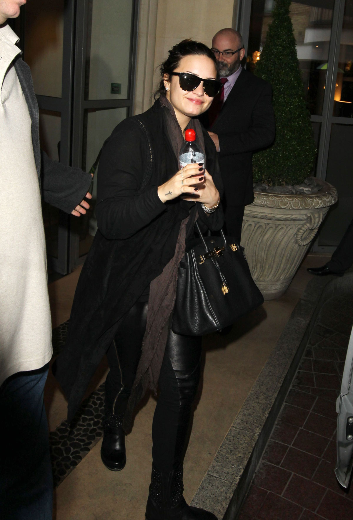 Demi Lovato out in London