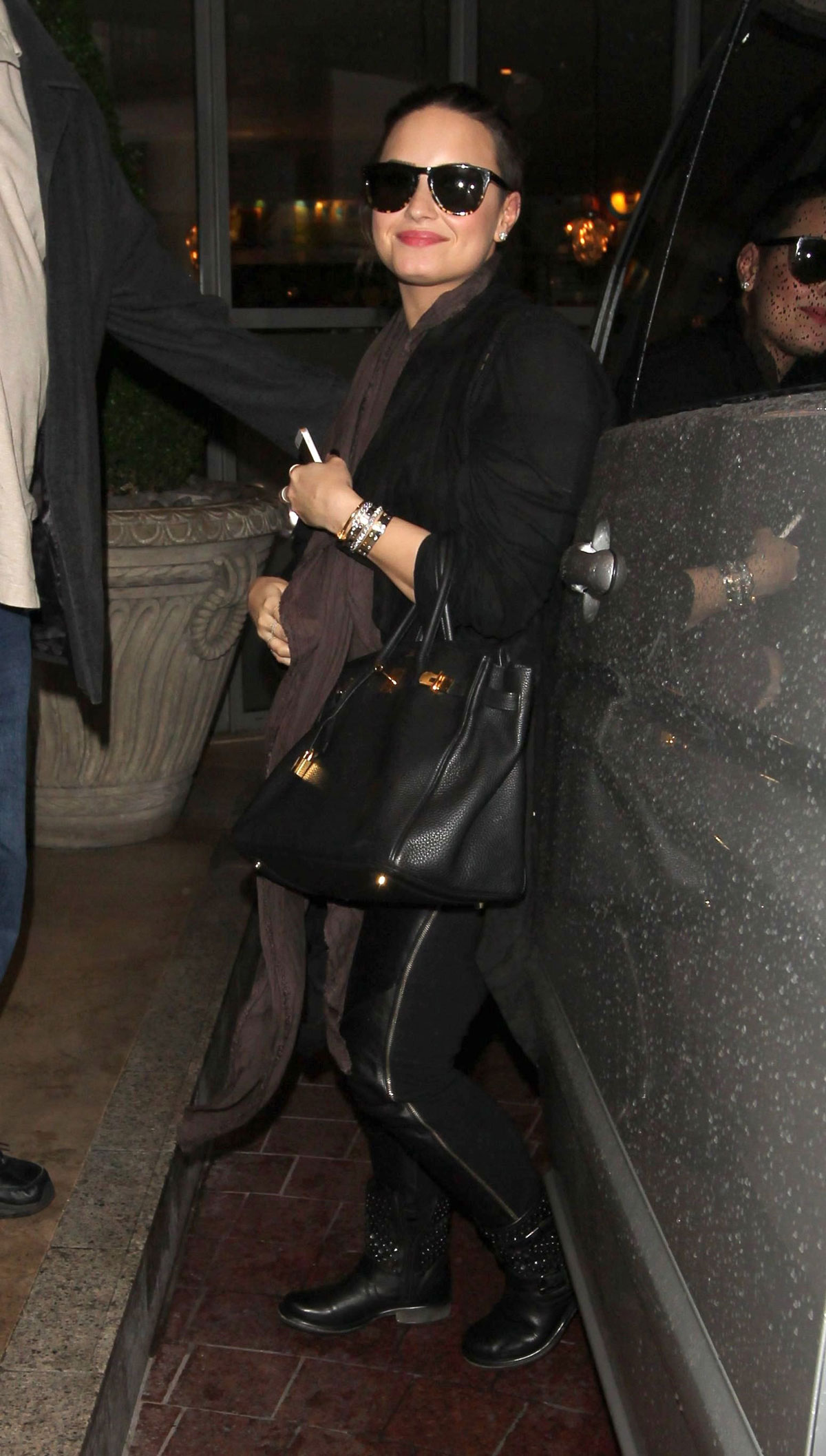 Demi Lovato out in London