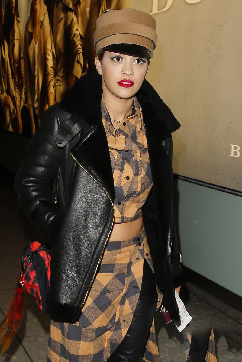 Rita Ora arrived back in London from Radio 1’s Big Weekend