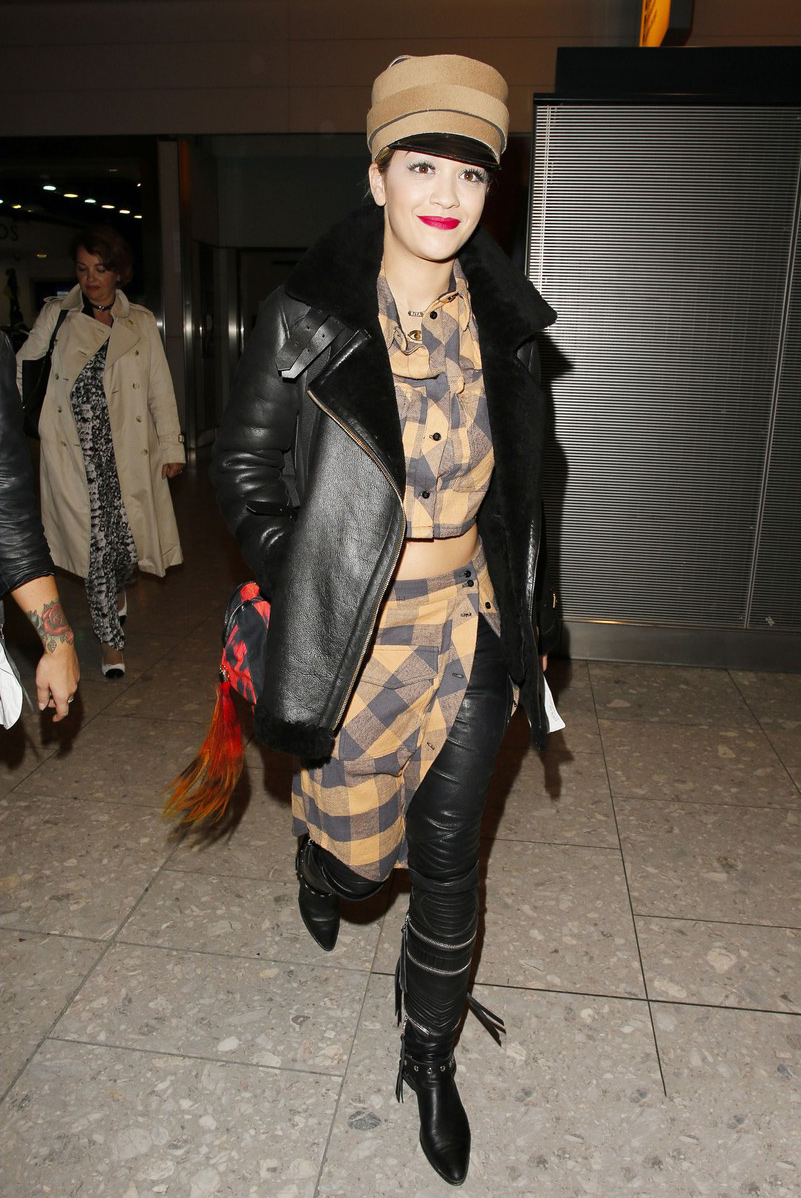 Rita Ora arrived back in London from Radio 1’s Big Weekend