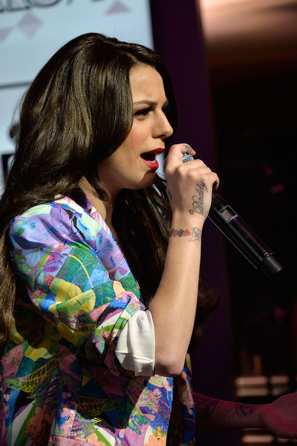 Cher Lloyd performs at MLB Fan Cave