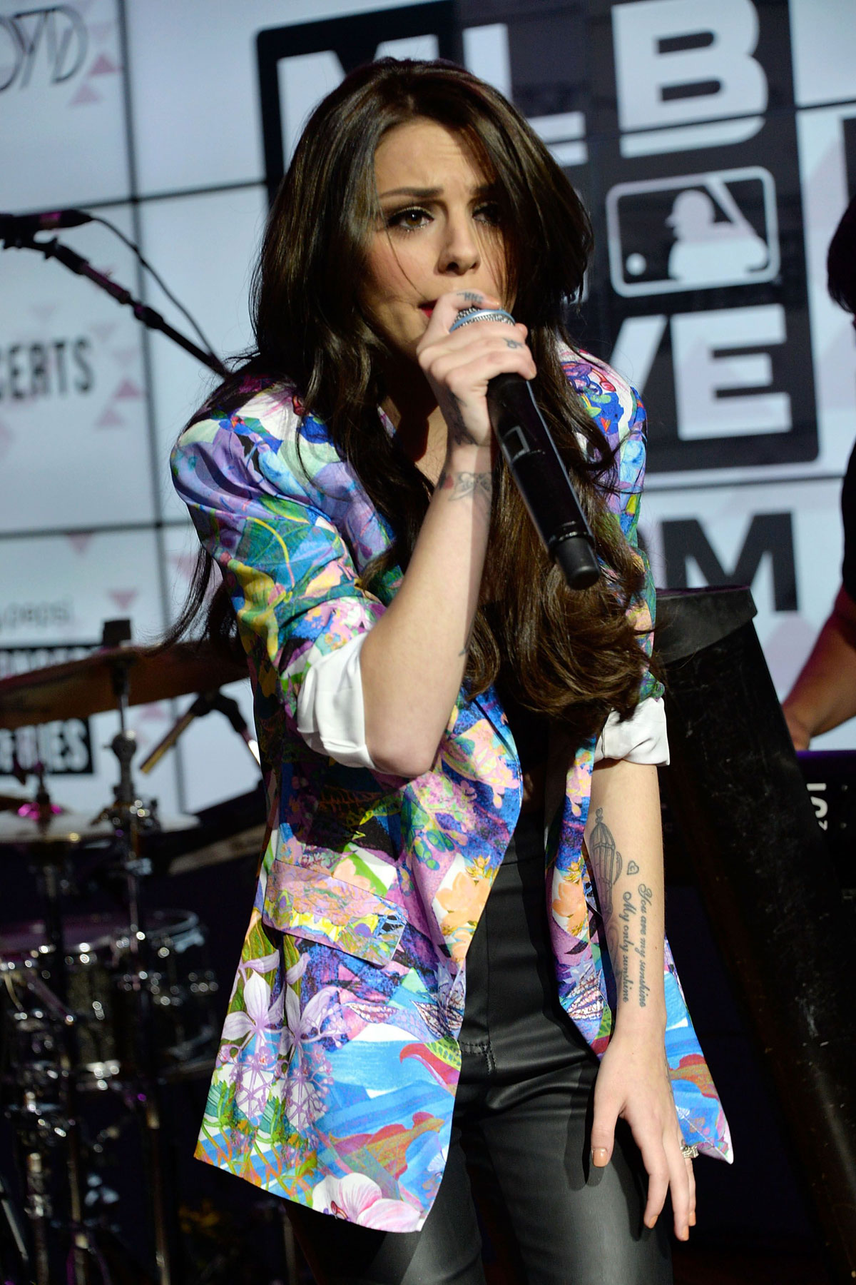 Cher Lloyd performs at MLB Fan Cave