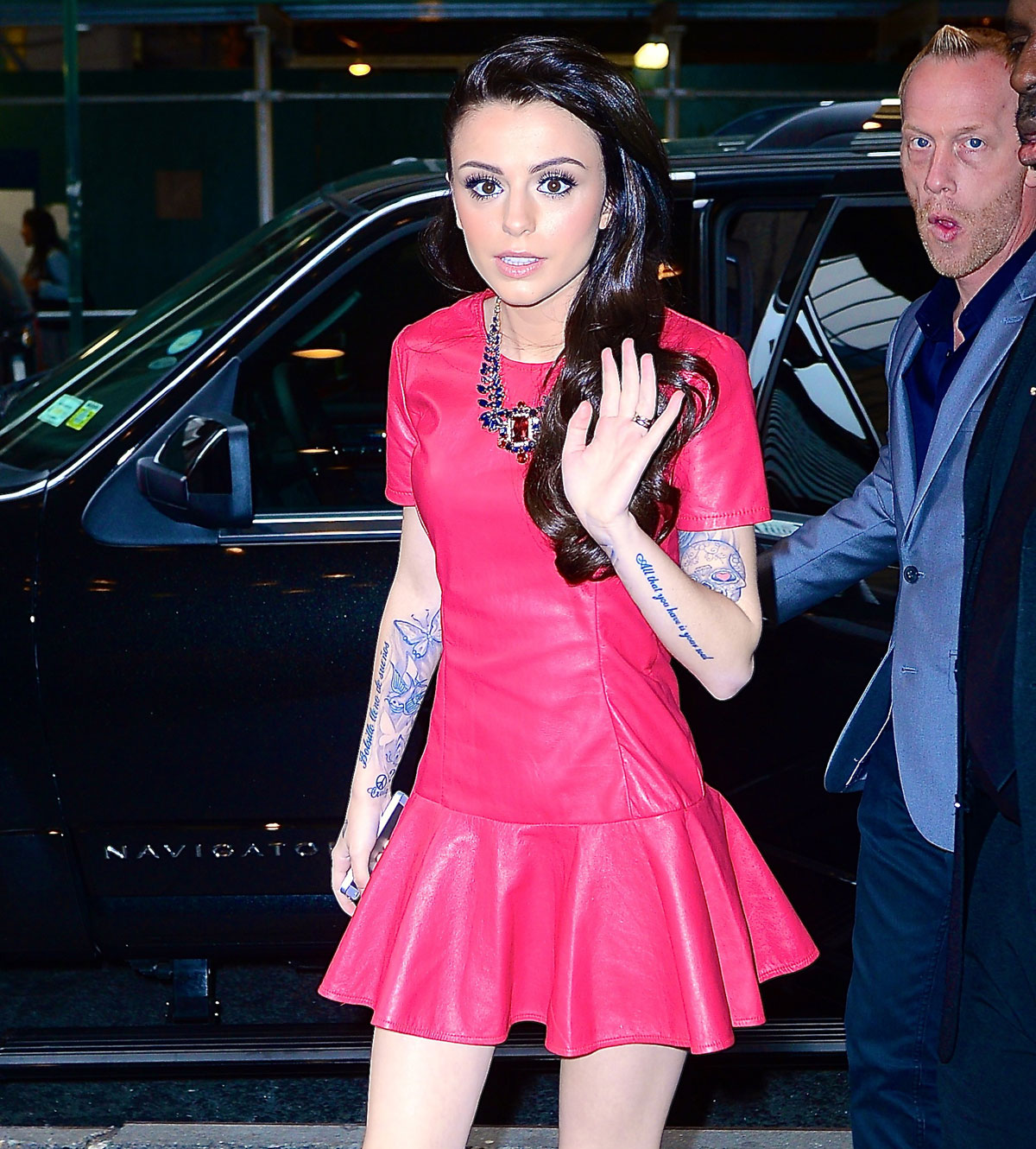 Cher Lloyd arriving at MTV Studios