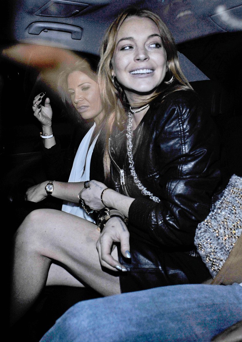 Lindsay Lohan leaves the Chiltern Firehouse