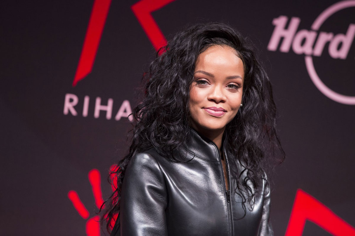 Rihanna attends Charity T-Shirt release with Hard Rock Cafe Paris