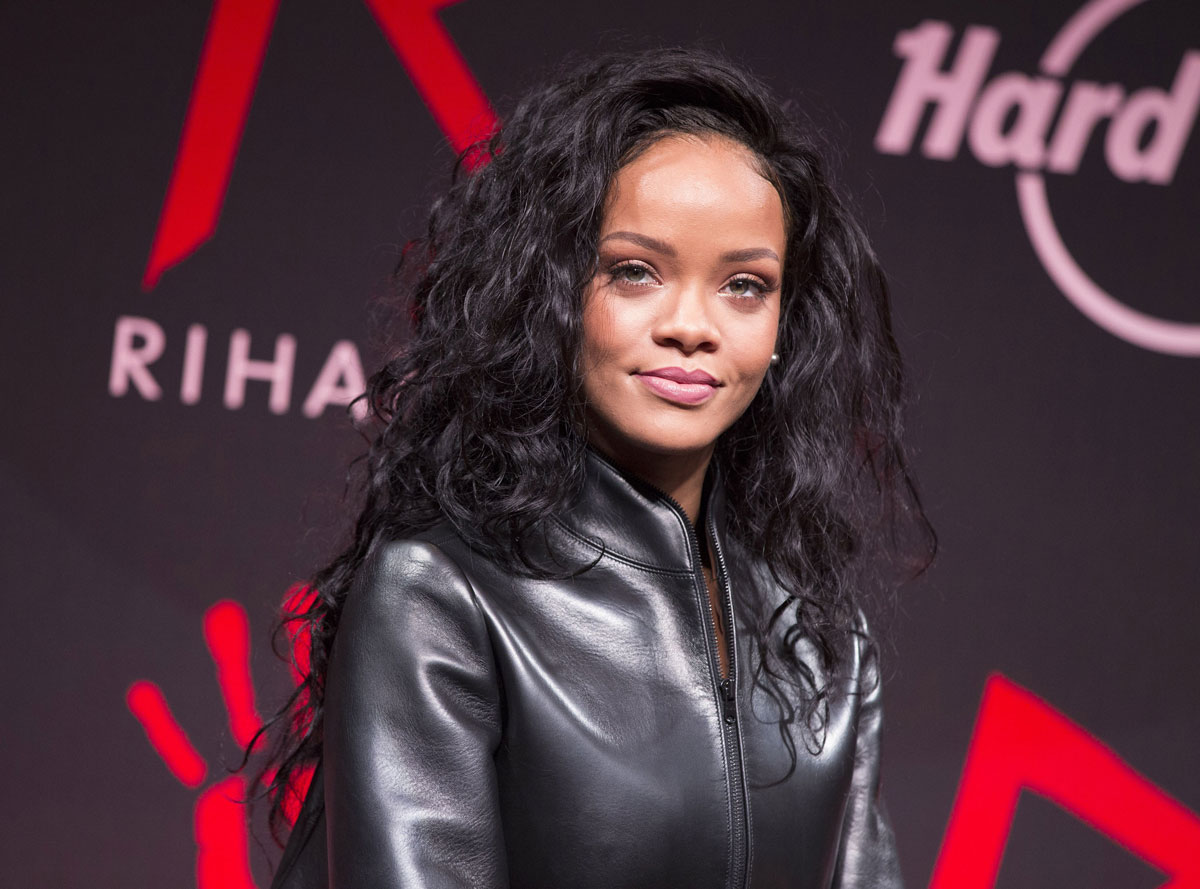 Rihanna attends Charity T-Shirt release with Hard Rock Cafe Paris