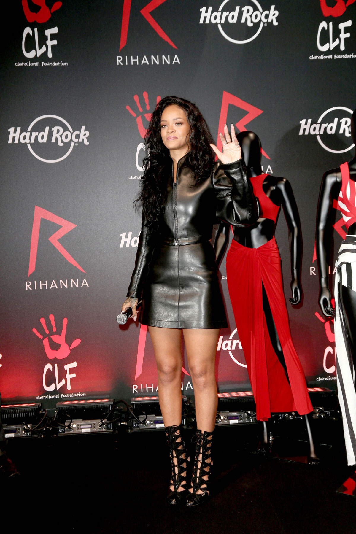 Rihanna attends Charity T-Shirt release with Hard Rock Cafe Paris