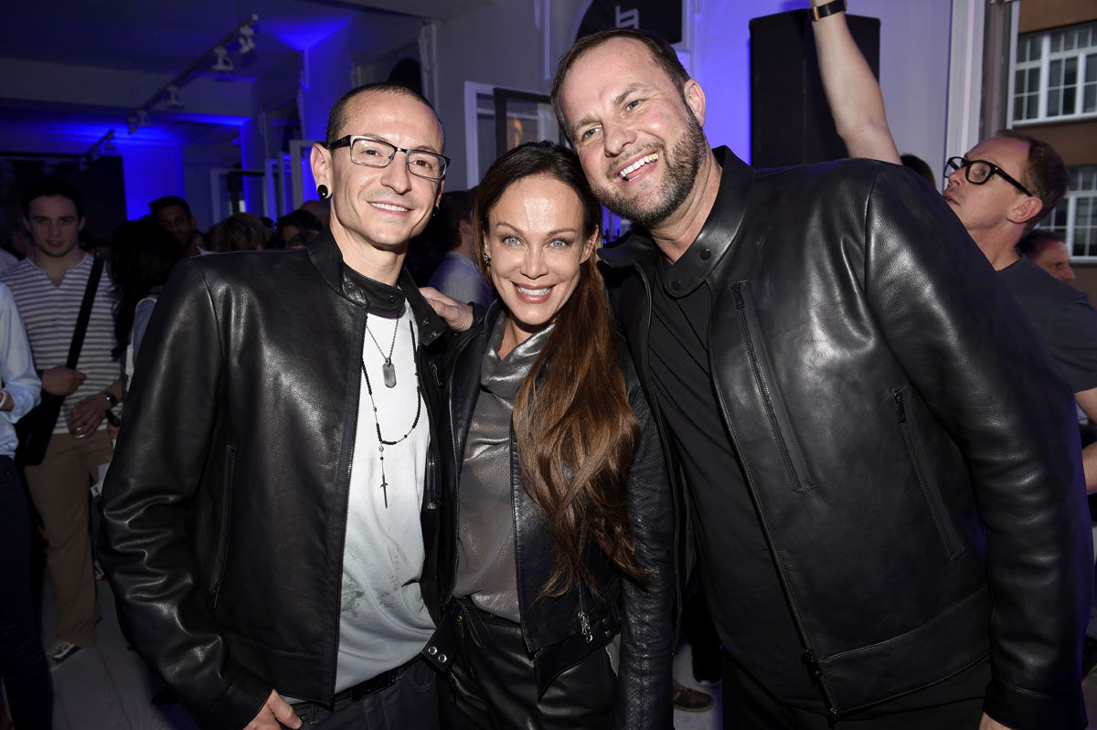 Sonja Kirchberger at to Chester Bennington for Porsche Design Launch