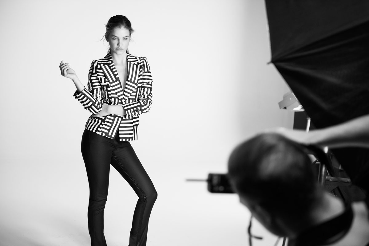 Barbara Palvin behind the scenes photos for InStyle Hungary