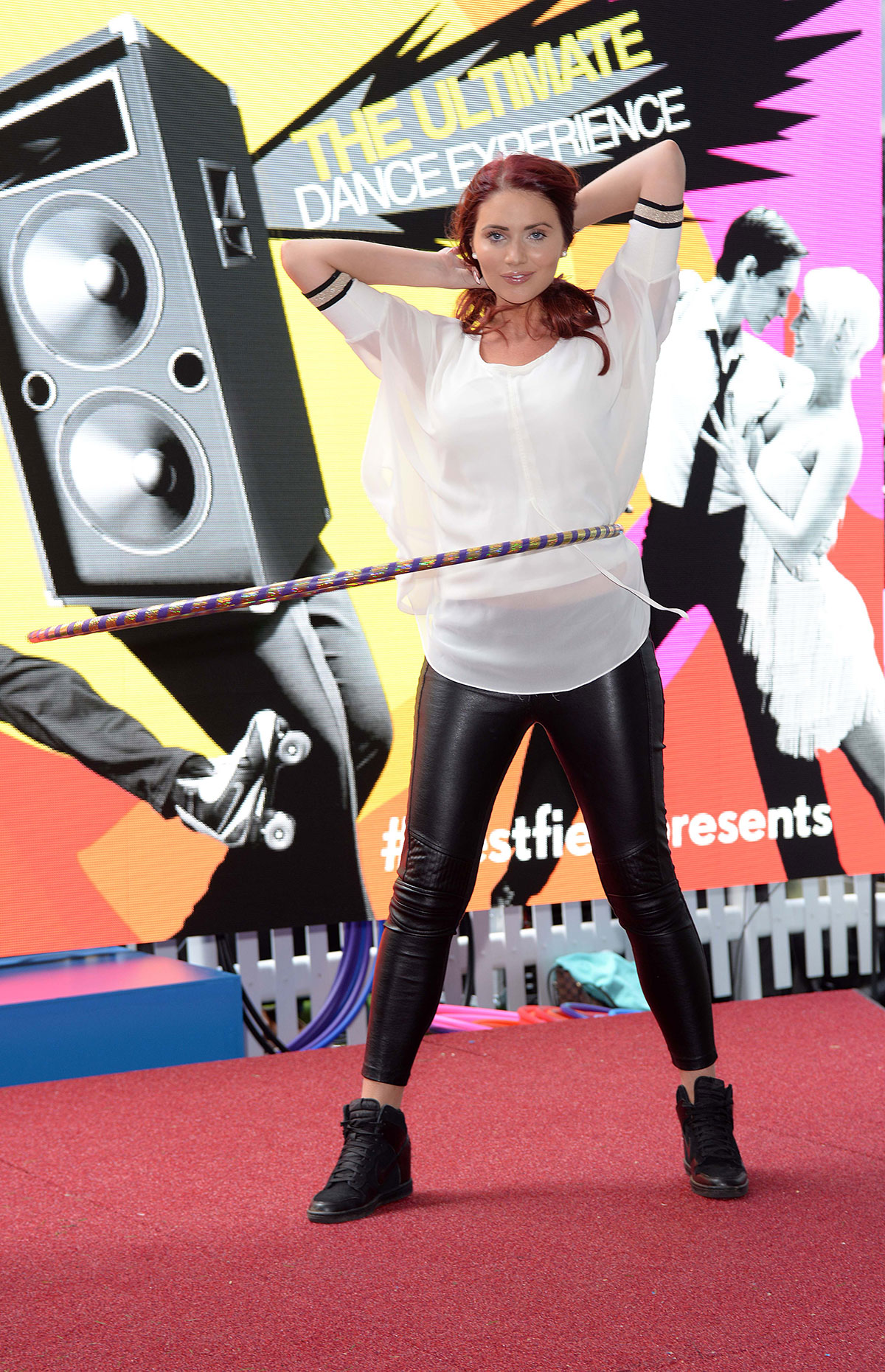 Amy Childs at Photocall to launch the Big Dance class