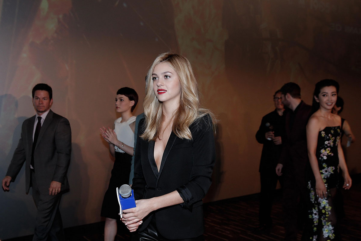 Nicola Peltz attends Transformers Age of Extinction premiere