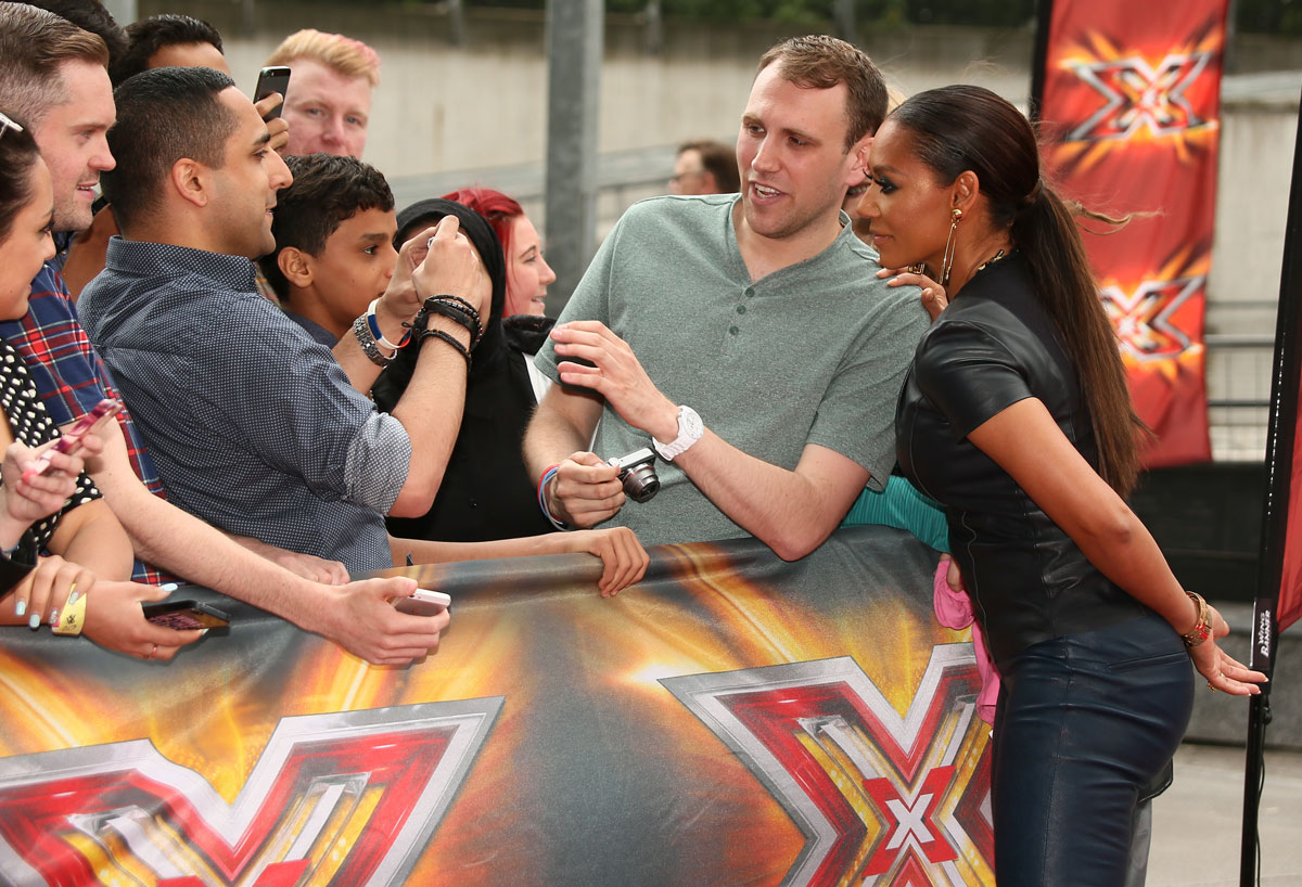 Mel B at X Factor auditions in London