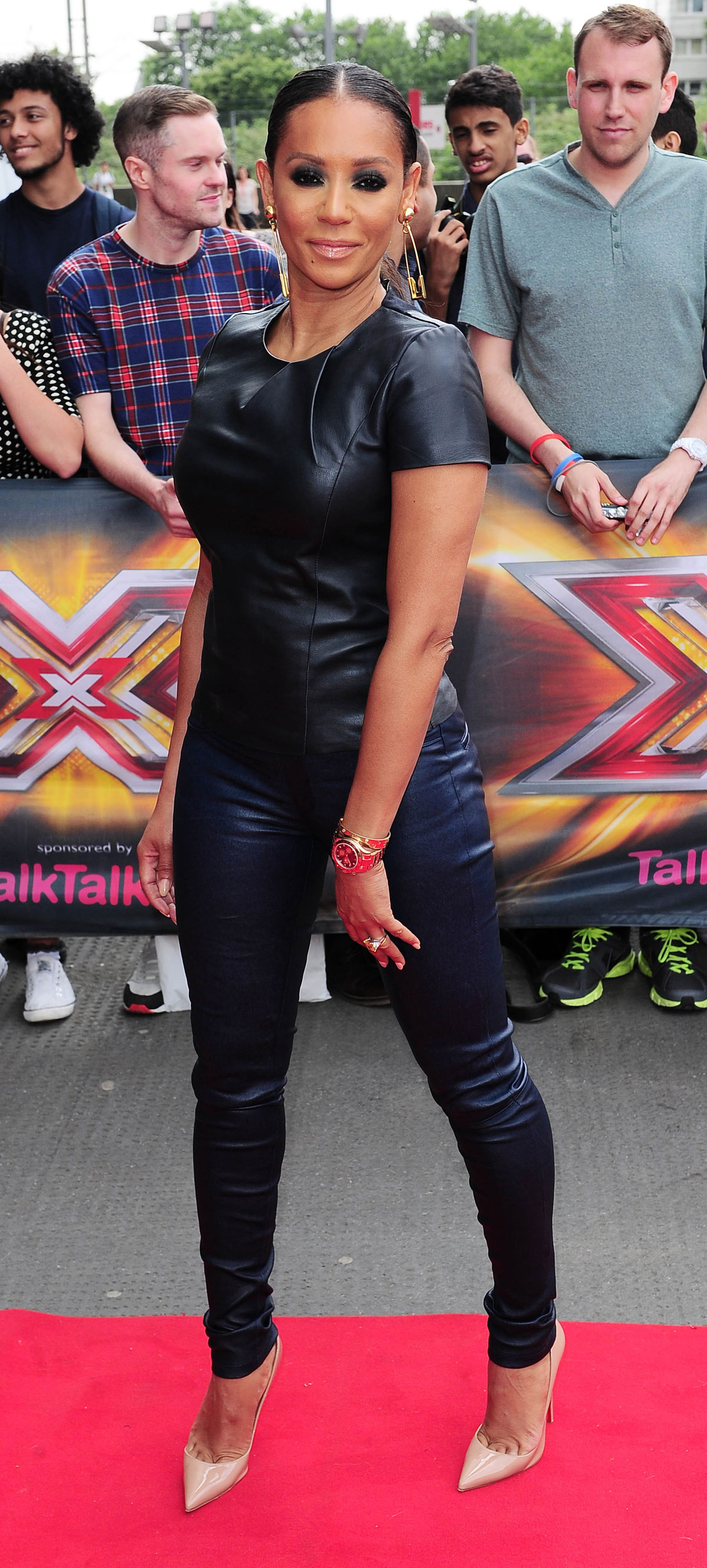 Mel B at X Factor auditions in London