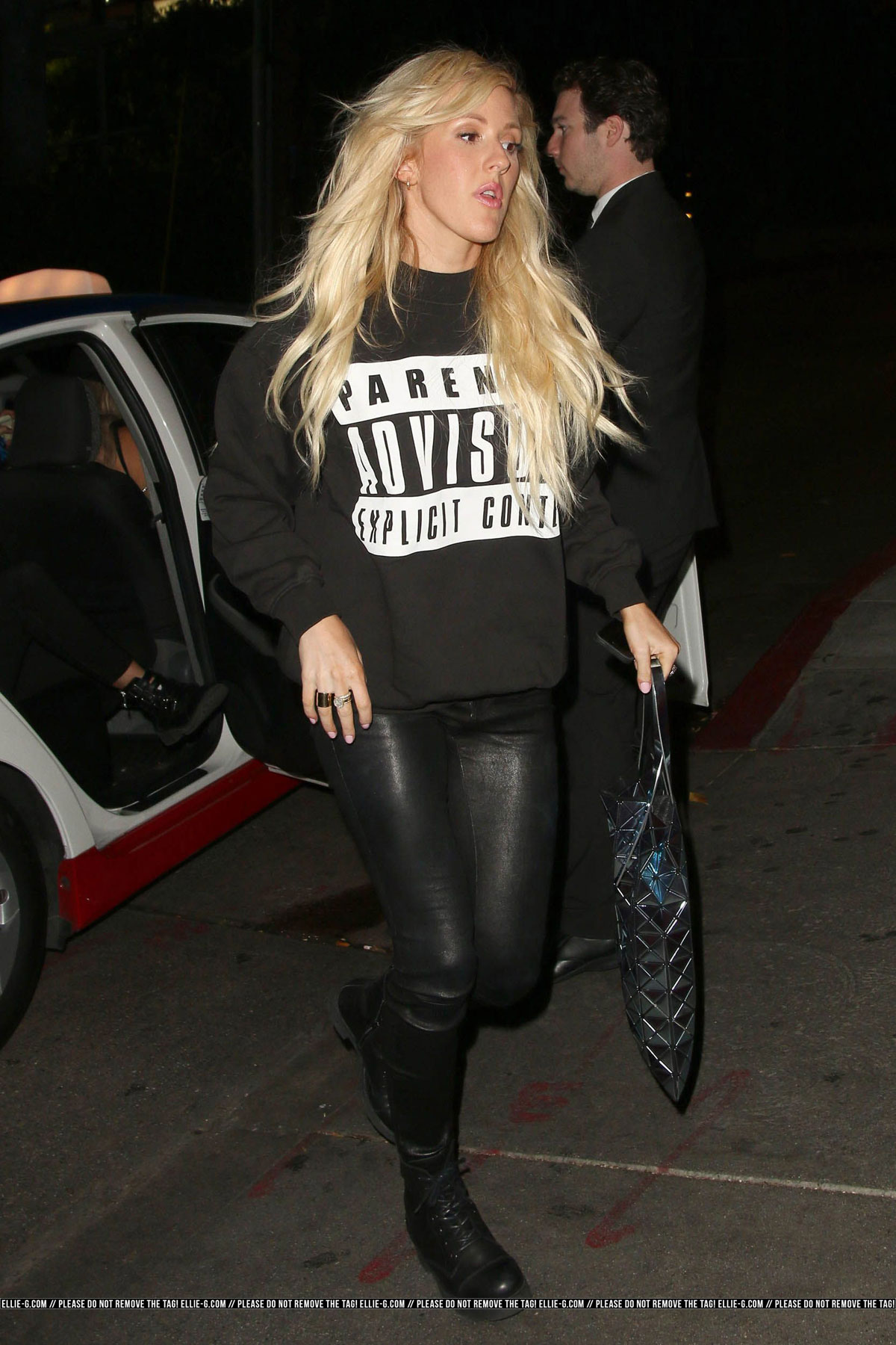 Ellie Goulding arriving at Chateau Marmont in LA