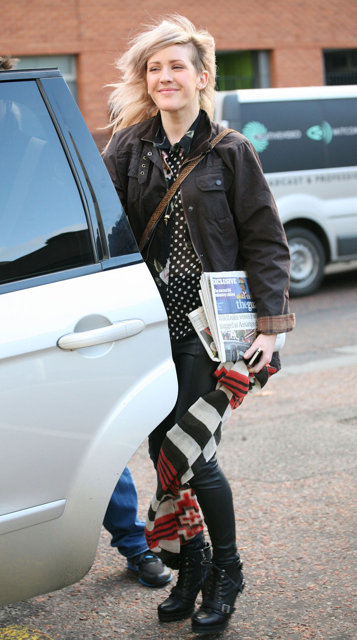 Ellie Goulding leaving the ITV Studios