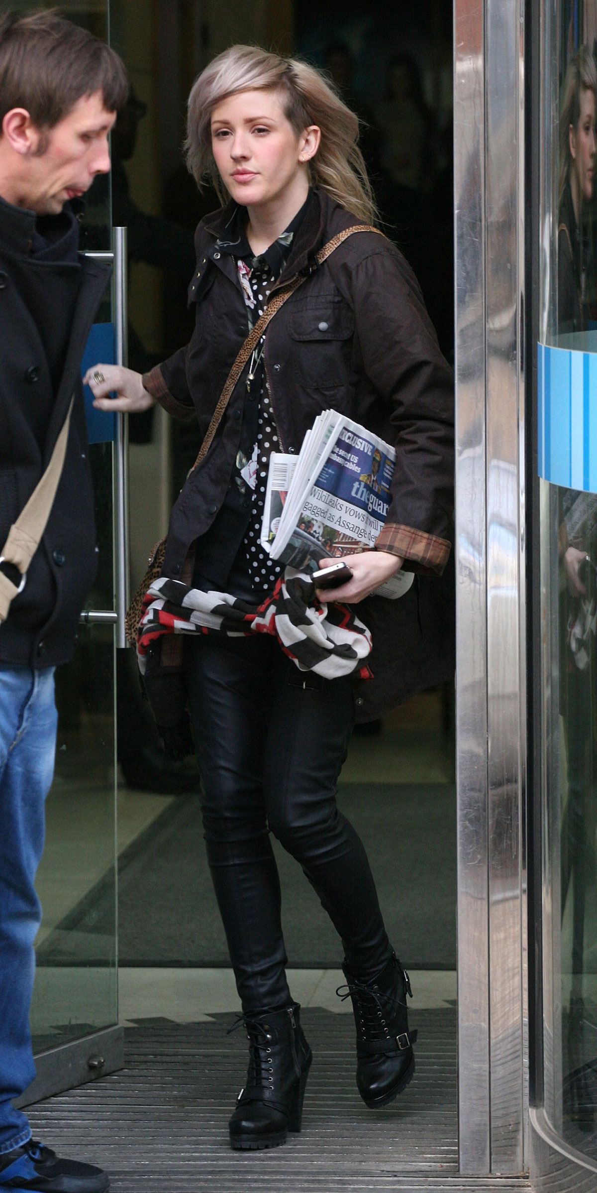 Ellie Goulding leaving the ITV Studios