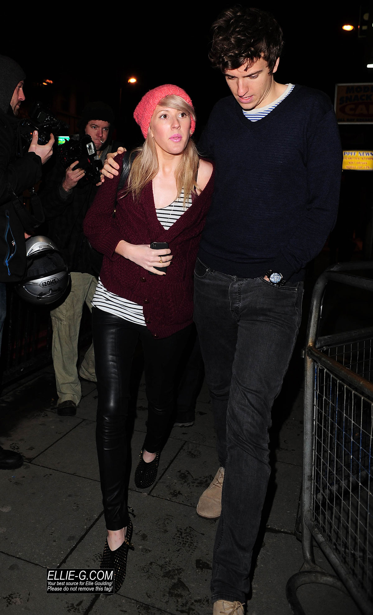 Ellie Goulding arrives at a Jessie J performance