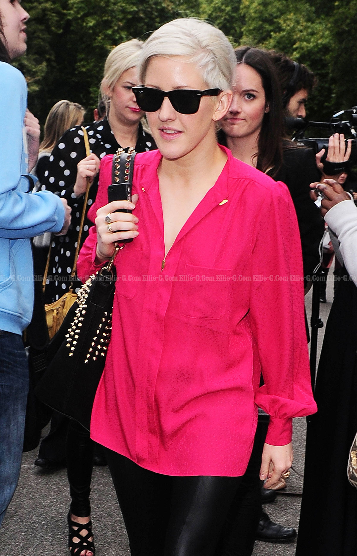 Ellie Goulding arriving at the Burberry London Fashion Show