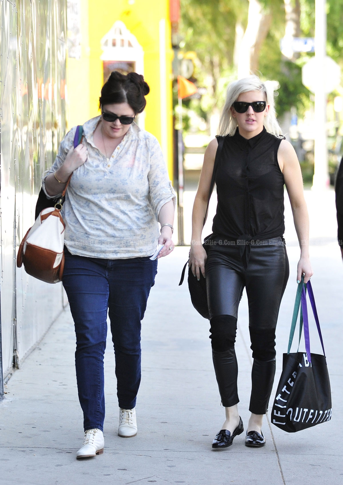 Ellie Goulding out with a friend