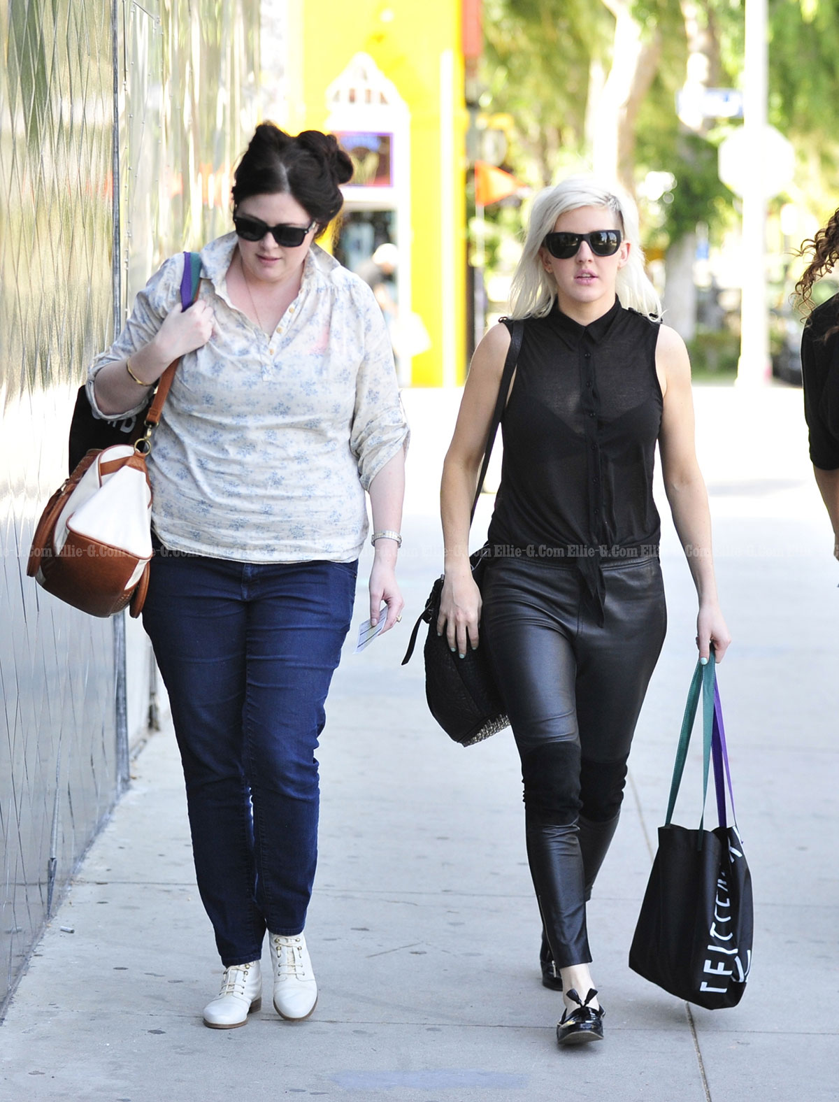 Ellie Goulding out with a friend