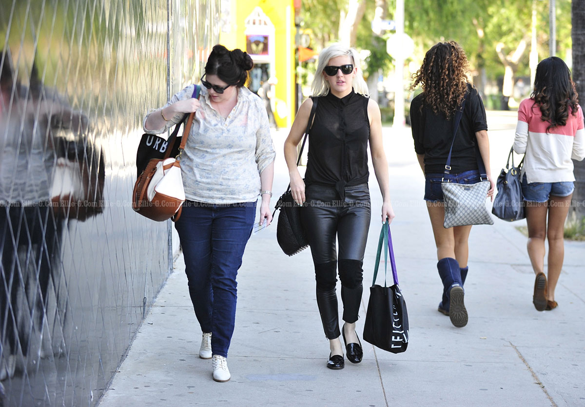 Ellie Goulding out with a friend