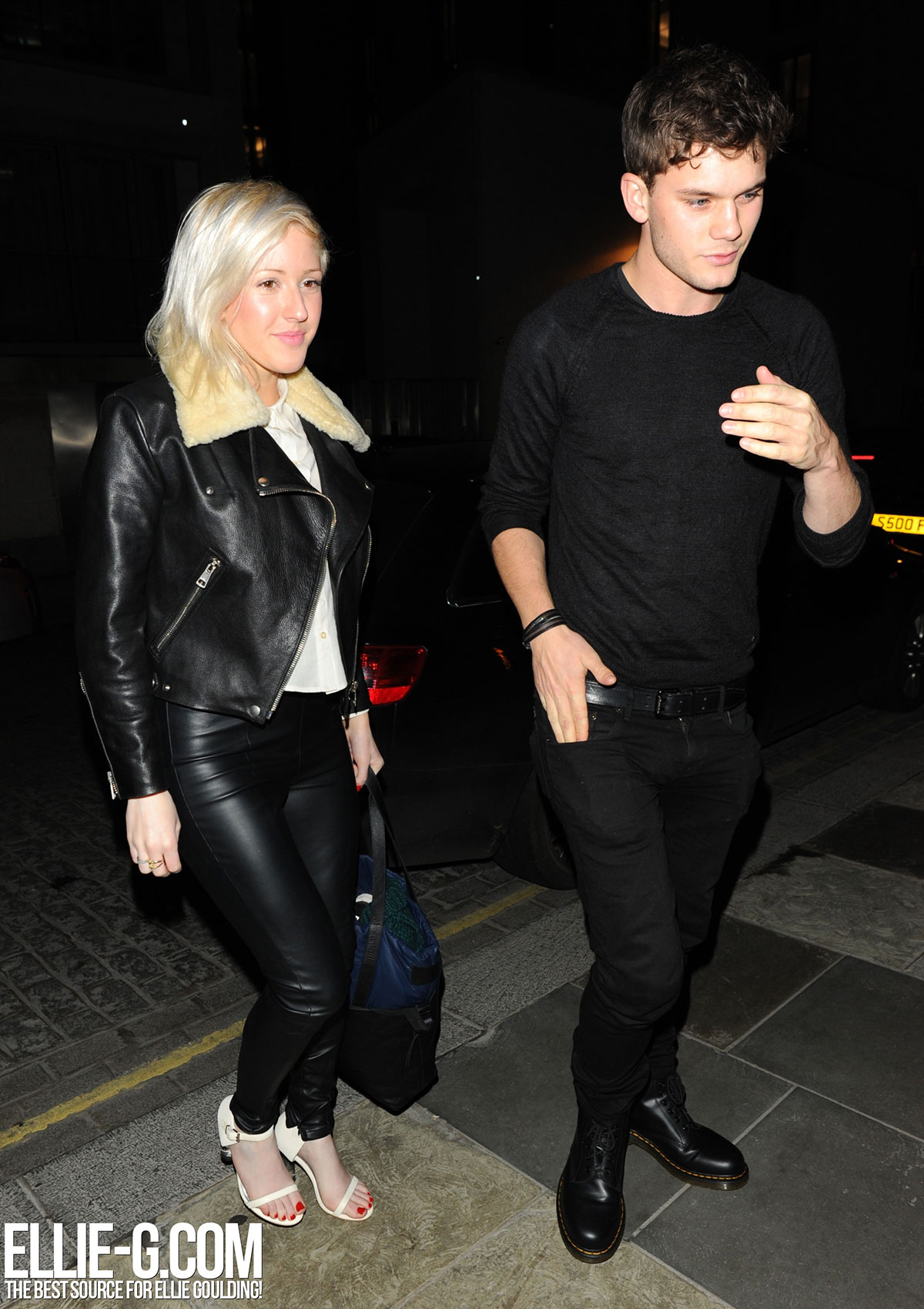 Ellie Goulding at Zuma Restaurant with Jeremy Irvine