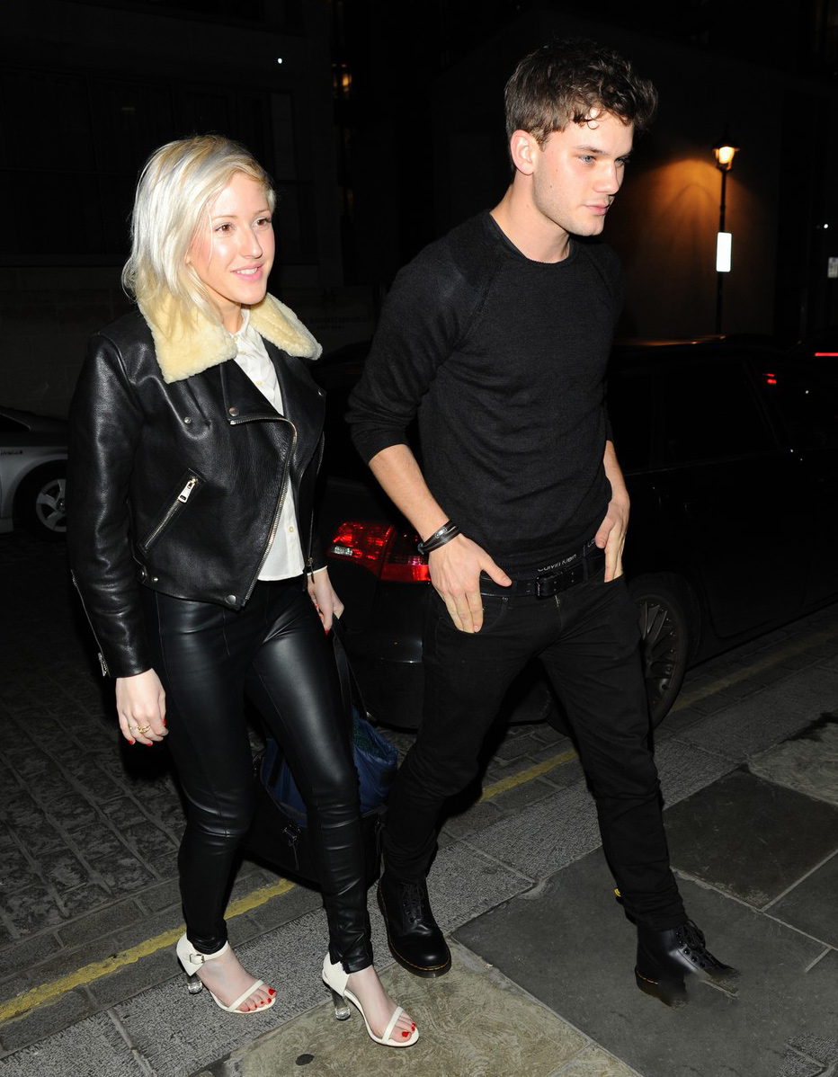 Ellie Goulding at Zuma Restaurant with Jeremy Irvine