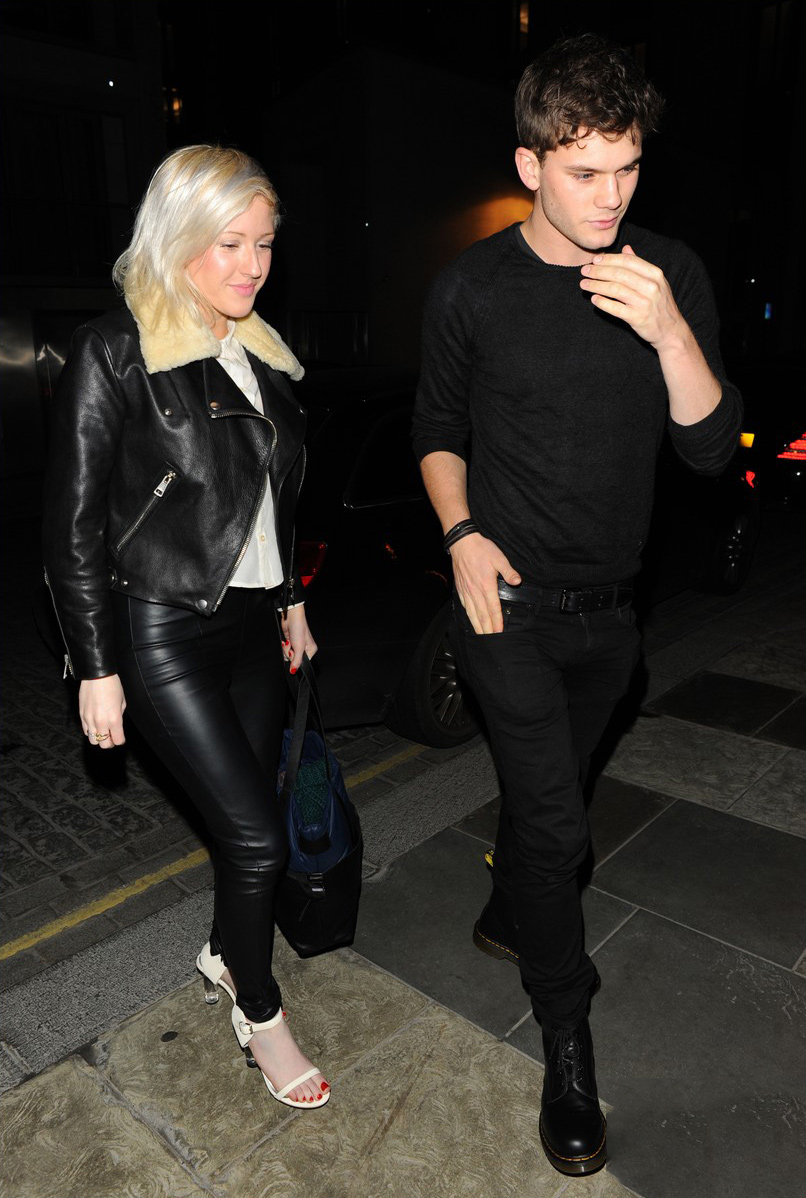 Ellie Goulding at Zuma Restaurant with Jeremy Irvine