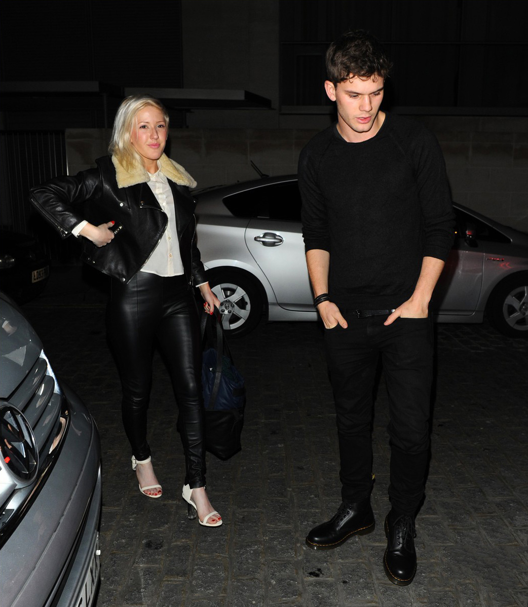 Ellie Goulding at Zuma Restaurant with Jeremy Irvine