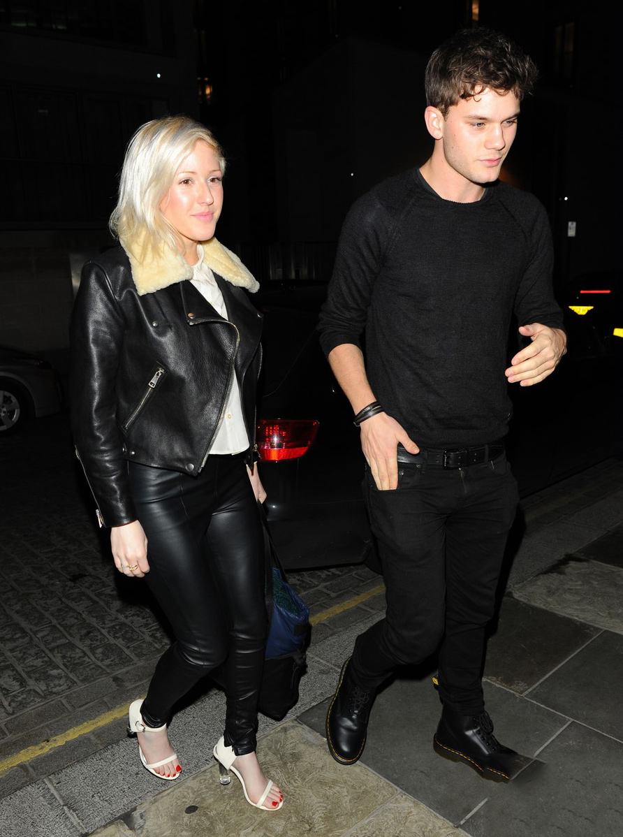 Ellie Goulding at Zuma Restaurant with Jeremy Irvine