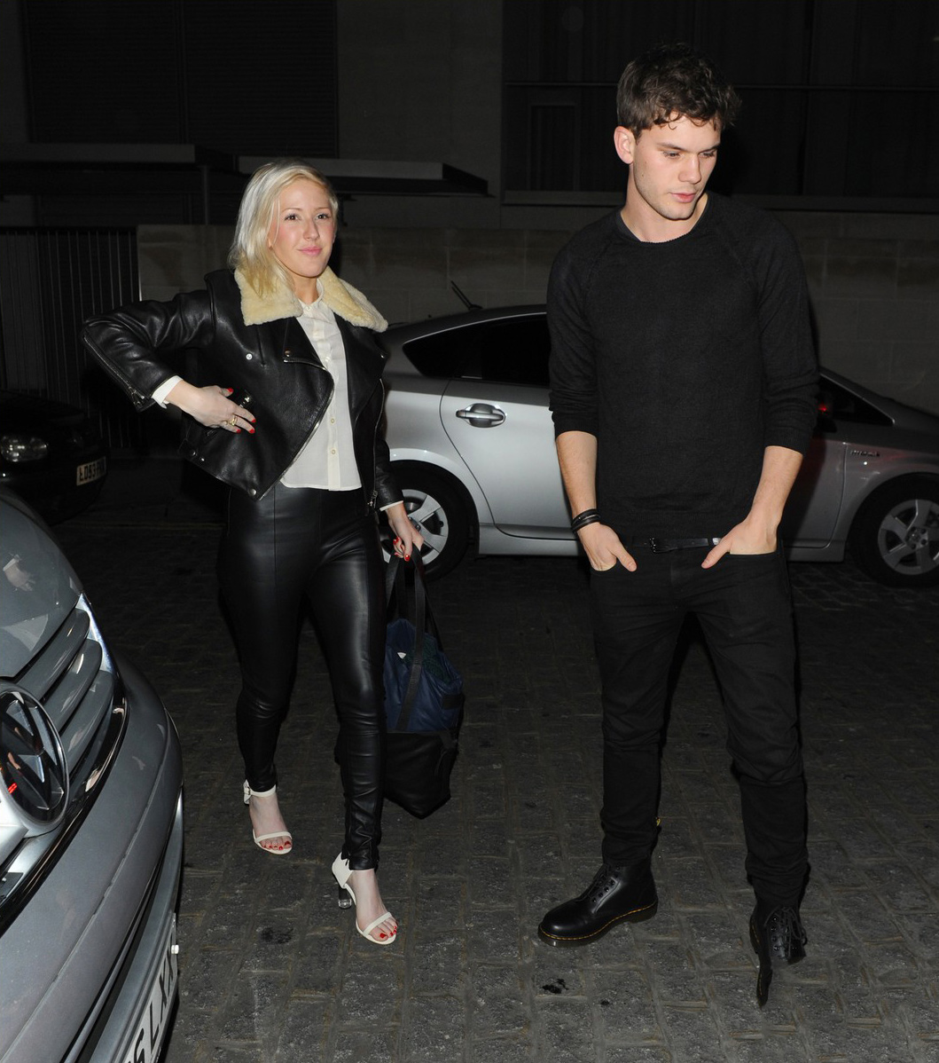 Ellie Goulding at Zuma Restaurant with Jeremy Irvine