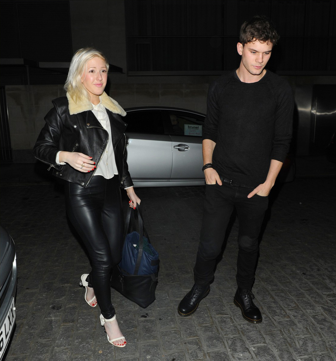 Ellie Goulding at Zuma Restaurant with Jeremy Irvine