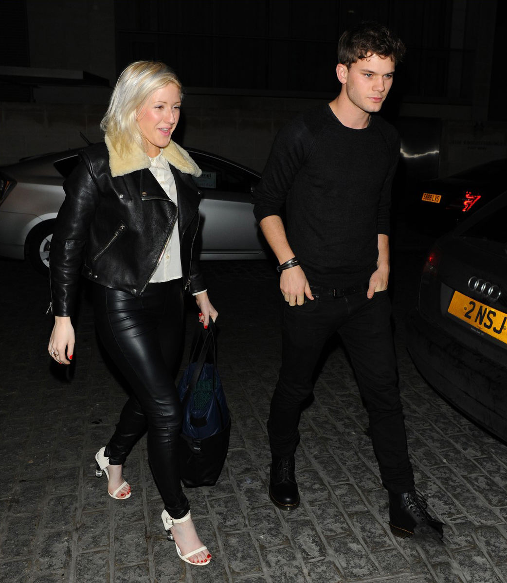 Ellie Goulding at Zuma Restaurant with Jeremy Irvine