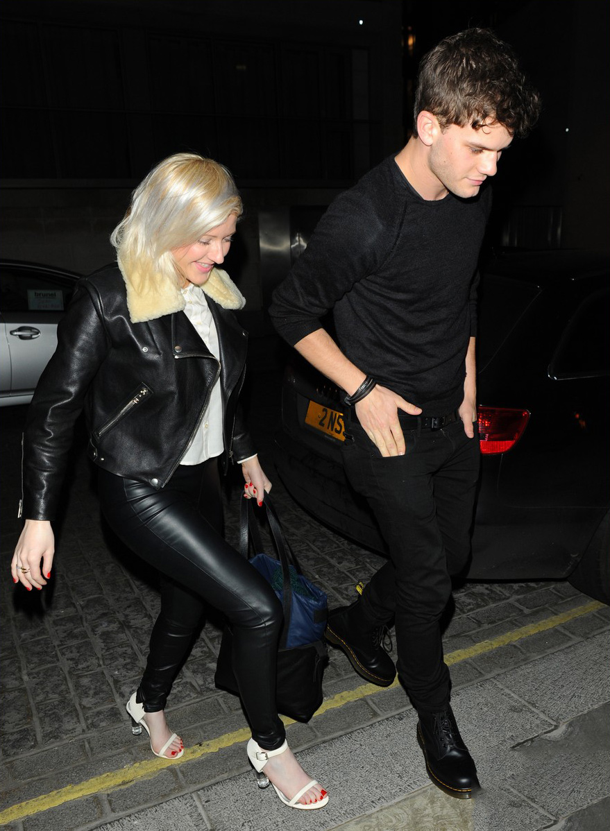 Ellie Goulding at Zuma Restaurant with Jeremy Irvine