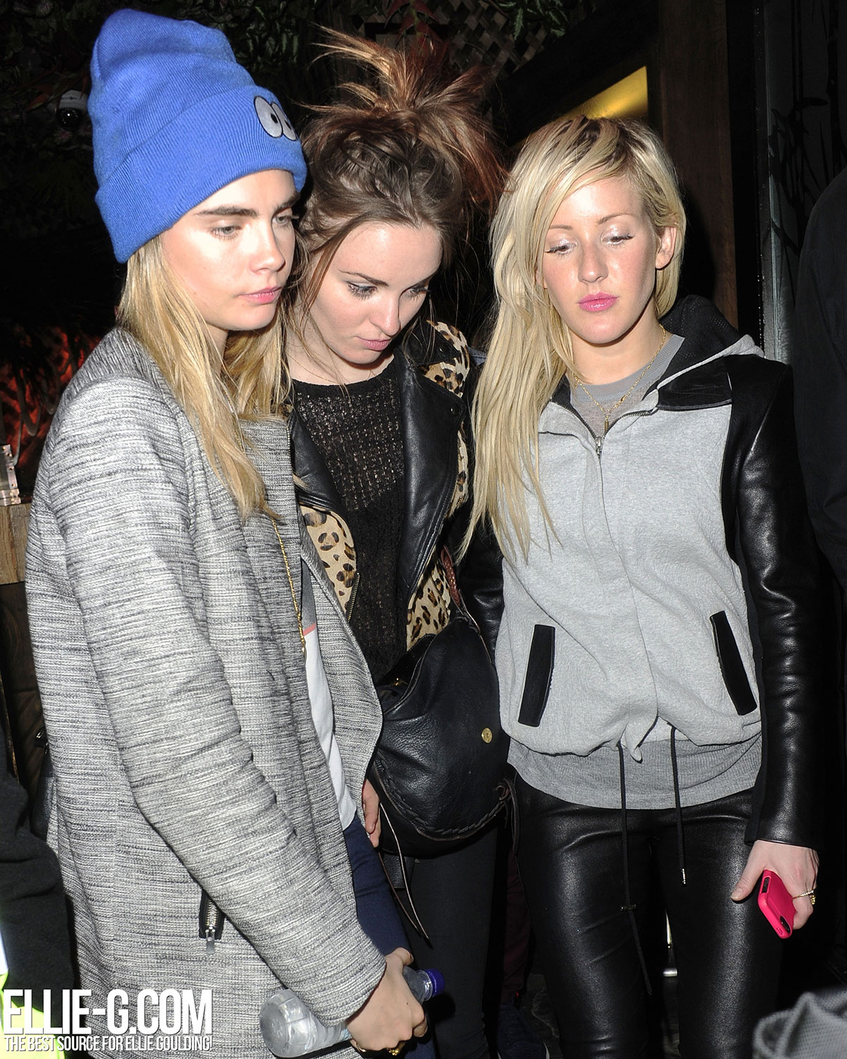 Ellie Goulding with Cara Delevingne at Mahiki