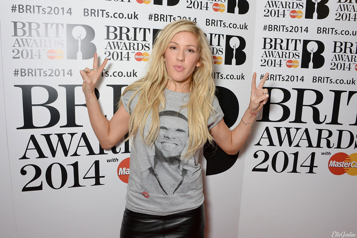 Ellie Goulding attends The BRIT Awards Rehearsals